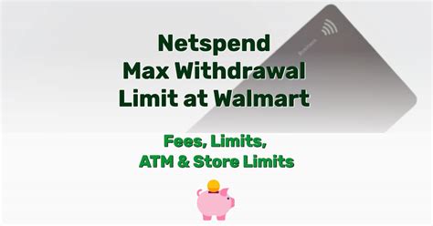 Netspend Cash Withdrawal Limit